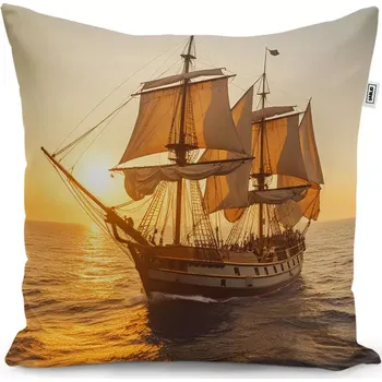 Polštář Sablio Polštář Plachetnice na klidném moři 2 - 40x40 cm