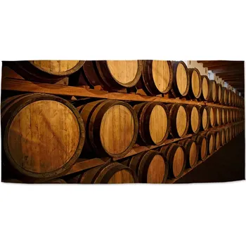 Osuška Sablio Ručník Dřevěné sudy - 50x100 cm