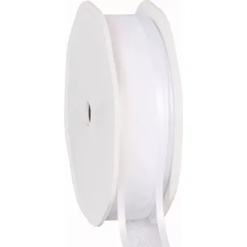 Stuha Organza se saténovým lemem 25 mm x 25 m bílá