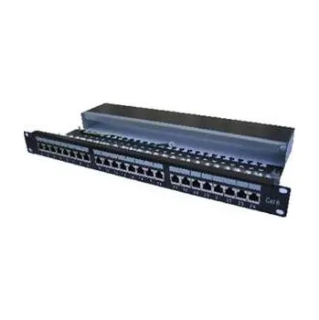 Patch panel OPTIX STP Patchpanel, Cat.6, 24-Port s vyvázáním