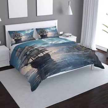 Povlečení Sablio Povlečení Plachetnice mezi skalami - 140x200 / 90x70