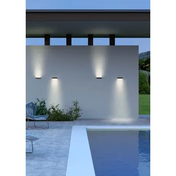 Nástěnné svítidlo REDO 90394 OMNIA exteriérové nástěnné svítidlo SMD LED 12W 635lm 3000K IP54 antracit