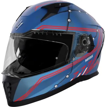 Helma na motorku Integrální helma STORMER 407-21IC-B01-10 BLASTER MAVERIK blue, metal matt L