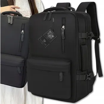 Městský batoh Černý Batoh do letadla letadla, příruční zavazadlo, USB BAD&BAGS business
