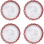 Mělký talíř na oběd 4 kusy sada BJORN vánoční porcelán 29 cm