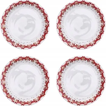 Talíř Mělký talíř na oběd 4 kusy sada BJORN vánoční porcelán 29 cm