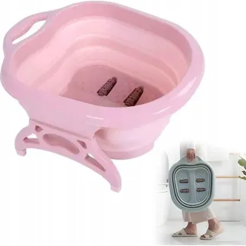 Masážní přístroj PŘENOSNÁ SKLÁDACÍ relaxační MASÁŽNÍ PŘÍSTROJ NA NOHY SPA S VÁLEČKY