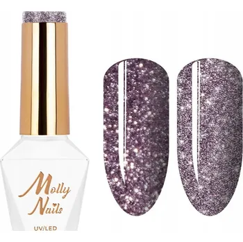 Přípravek na nehty Molly Nails Hybridní lak Flashing Lights 8 g - Č. 563 Fabulous