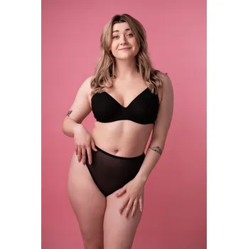 Podprsenka Podprsenka bardotka, balkonetka černá, velikost 80B