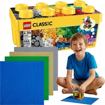 ostatní stavebnice Stavebnice Lego velké + stavební desky SADA do 200zł pro kluka holku