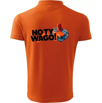 Pánská košile No ty wago - Polokošile pánská Pique Polo 203 - 5XL ( Oranžová )