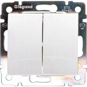vypínač Legrand Classic Dvojitý Spínač Bílý 774218
