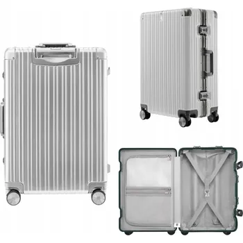 Kufr střední velikosti NINETYGO All-round Guard 66,6 cm stříbrný se zámkem TSA