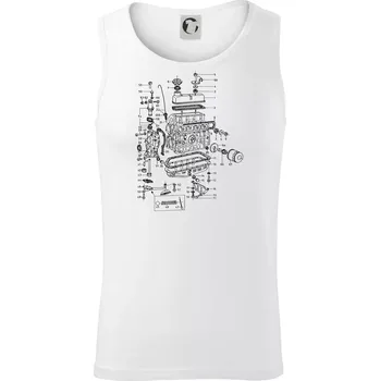 Motor škoda 105-136 - Tílko pánské Core - 2XL ( Bílá )