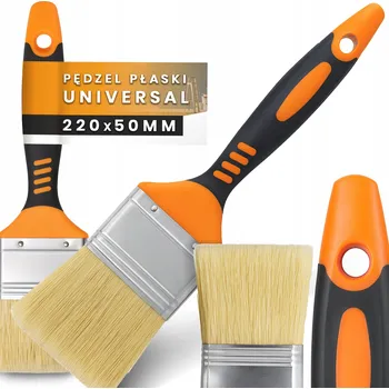 Malířský štětec ŠTĚTEC PLOCHÝ 50 mm UNIVERZÁLNÍ MALÍŘSKÝ na Stěny Dřevo Laky Barvy Z1-T
