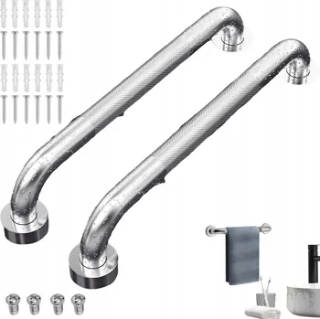 KOUPELNOVÉ MADLO 40 cm SPRCHOVÁ TYČ PRO SENIORY A OSOBY SE SNÍŽENOU POHYBLIVOSTÍ 2x