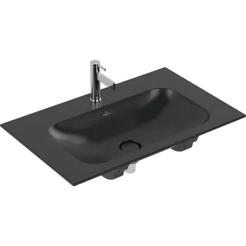 Umyvadlo Villeroy & Boch Finion umyvadlo 80x50 cm obdélníkový nábytkový černá 416484R7