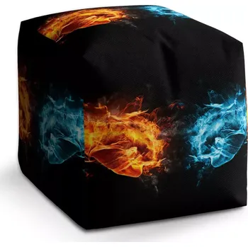 Taburet Sablio Taburet Cube Ohnivé pěsti: 40x40x40 cm