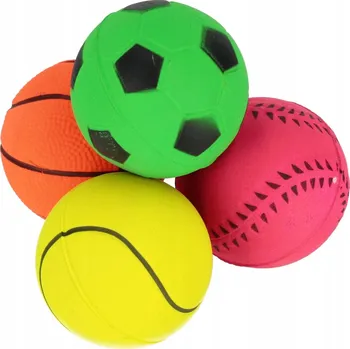 Hračka pro psa MÍČEK HRAČKA PRO PSY 6 CM 4 DÍLY MIX TRIK&ROLL 560672