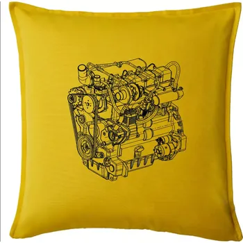 Polštář Motor Zetor Z 1006 - Polštář 50x50 - 50x50 - Včetně výplně ( Žlutá )