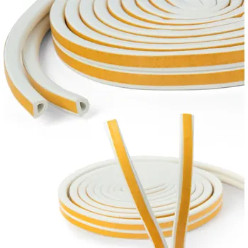 Těsnění do okna a dveří Těsnění ADGO 8 mm x 0,9 cm x 6 cm bílé