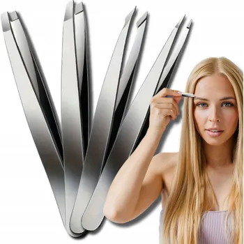 Kosmetická pinzeta Pinzeta na úpravu obočí pinzeta profesionální, přesná, sada 4 ks