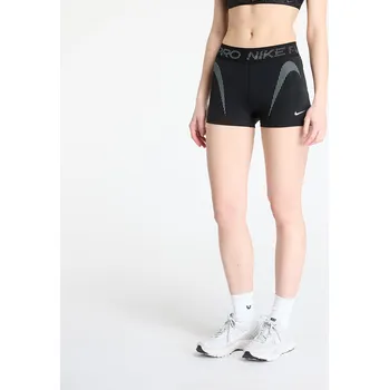 Dámské kraťasy Šortky Nike Pro Women's Mid-Rise 3" Graphic Biker Shorts Black/ Cool Grey/ White XXL