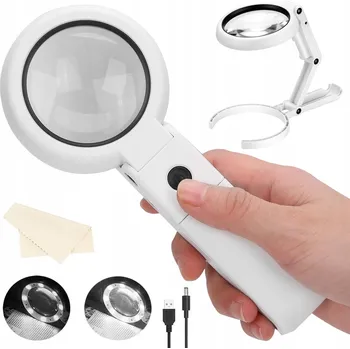 IP kamera LUPIČKA S OSVĚTLENÍM A DRŽÁKEM, SKLÁDACÍ SKLO PRO ČTENÍ