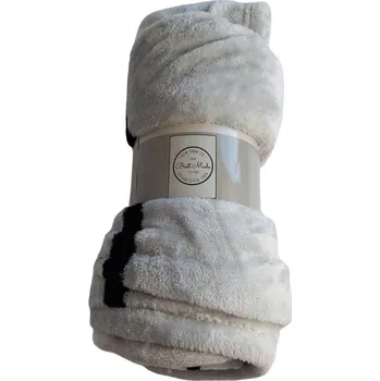 deka Fleecová deka 130 x 170 cm lehká měkká šedá