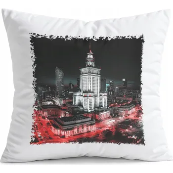 Polštář POLŠTÁŘ BÍLÝ DÁREK – POLSKO PALÁC KULTURY PAMÁTKA VÝHLEDY KRÁSNÉ