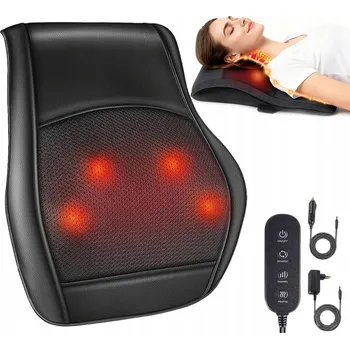 Masážní přístroj MASÁŽNÍ PŘÍSTROJ NA KRK, ŠÍJI, ZÁDA, RAMENA A CHODIDLA SHIATSU MASÁŽNÍ S NAHŘÍVÁNÍM