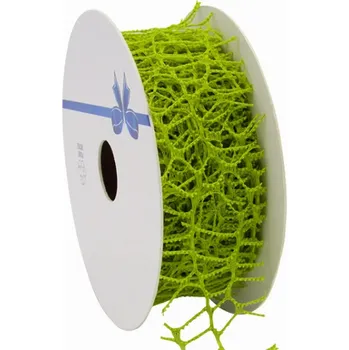 Stuha Pavučinová stuha Coral 38 mm x 10 m jarní zelená