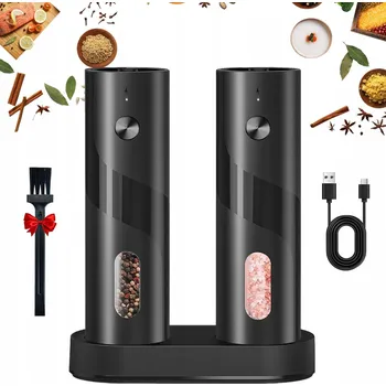 Mlýnek na koření ELEKTRICKÝ MLÝNEK NA KOŘENÍ, SŮL, PEPŘ A BYLINKY - SADA