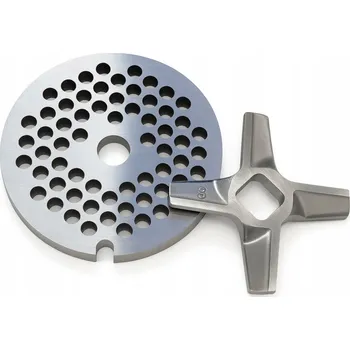 Kuchyňský mlýnek Sada nůž Č. 8 oboustranných + sítko 8x4 mm pro Zelmer Bosch, NEREZ