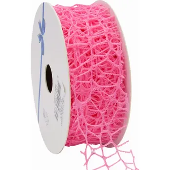 Stuha Pavučinová stuha Coral 38 mm x 10 m růžová