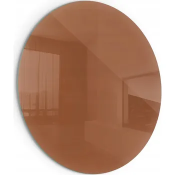 Bezpečné Rohové Tvrzené Sklo ESG pod Krb Kamna Hnědá Barva 80cm