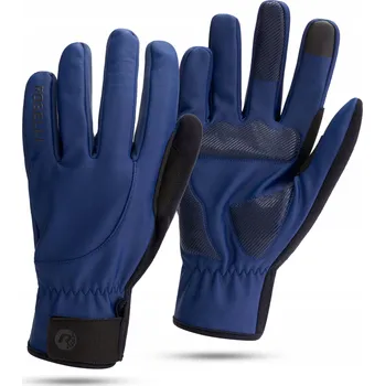 Cyklistické rukavice Cyklistické rukavice Rogelli Core dlouhé, tmavě modré vel. S