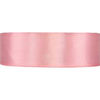 Stuha Saténová stuha oboustranná 25m x 25mm romantická růžová