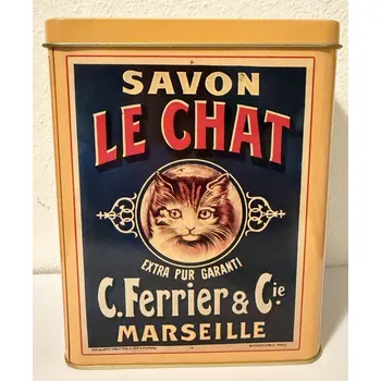 Dóza na potraviny Plechová dóza - plechovka Savon Le chat - kočka