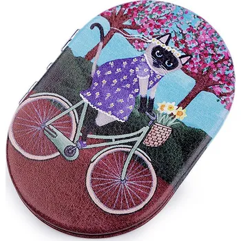 Kosmetické zrcátko Kosmetické zrcátko kočky, střední, 2 modrá azuro