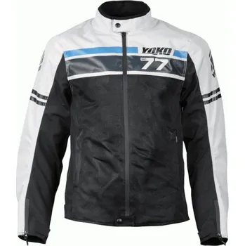 Moto bunda YOKO Letní bunda GARTSA šedá / černá - Velikost 3XL