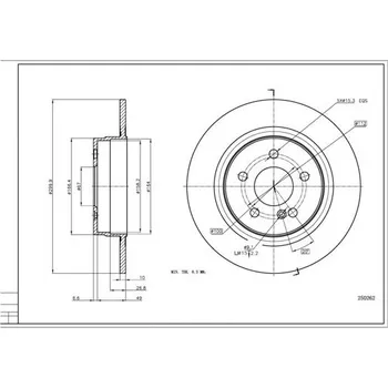 Brzdový kotouč Brzdový kotouč HART 250 262