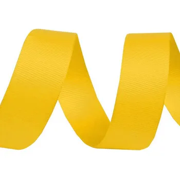 Stuha Rypsová stuha šíře 15 mm, střední, 3 žlutá