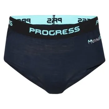 Dámské spodní prádlo MA KLHZ 125 dámské merino kalhotky černo-modrá S