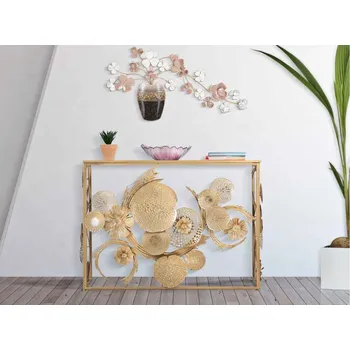 Toaletní stolek Designová konzole Lauwdina 114 cm zlatá