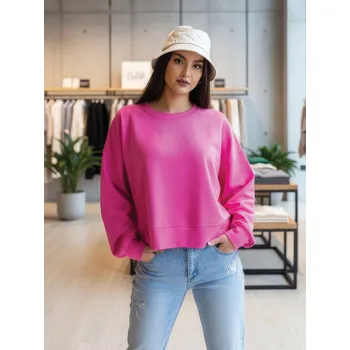 Dámská mikina Oversize dámská mikina VSB JELLY růžová, VELIKOST XXS/XS