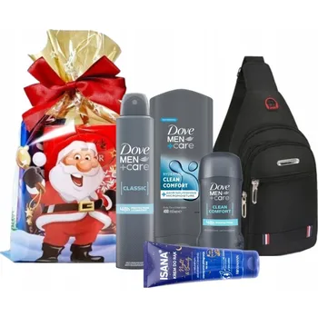 Kosmetická sada DOVE MEN+CARE Sada pro muže s kosmetickou taštičkou 4v1 – Pánský dárek