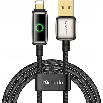 Datový kabel Kabel McDodo USB - Apple Lightning, 1,2 m, černý