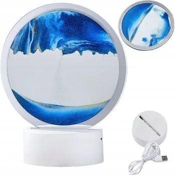Lampička 3D LED LAMPA NA STŮL DYNAMICKÝ PÍSEK POHYBLIVÝ OBRAZ
