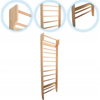 Železářství Žebřík Xtrexo gymnastický dřevěný K UPEVNĚNÍ NA ZEĎ PRO CVIČENÍ A TRÉNINK